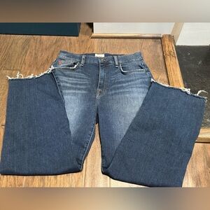 Women’s Hudson jeans frayed bottoms sz 28